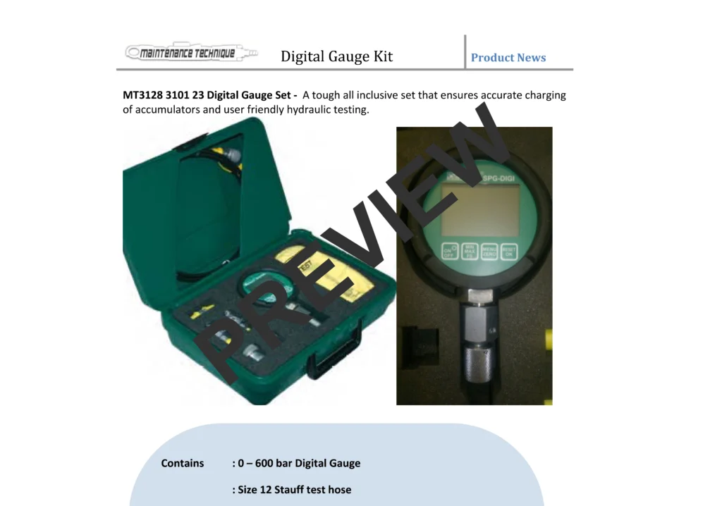 MT Tooling & Equipment - Maintenance Technique