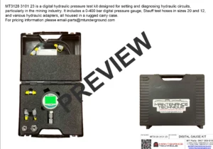 MT240829 MT3128 3101 23 DIGITAL GAUGE KIT