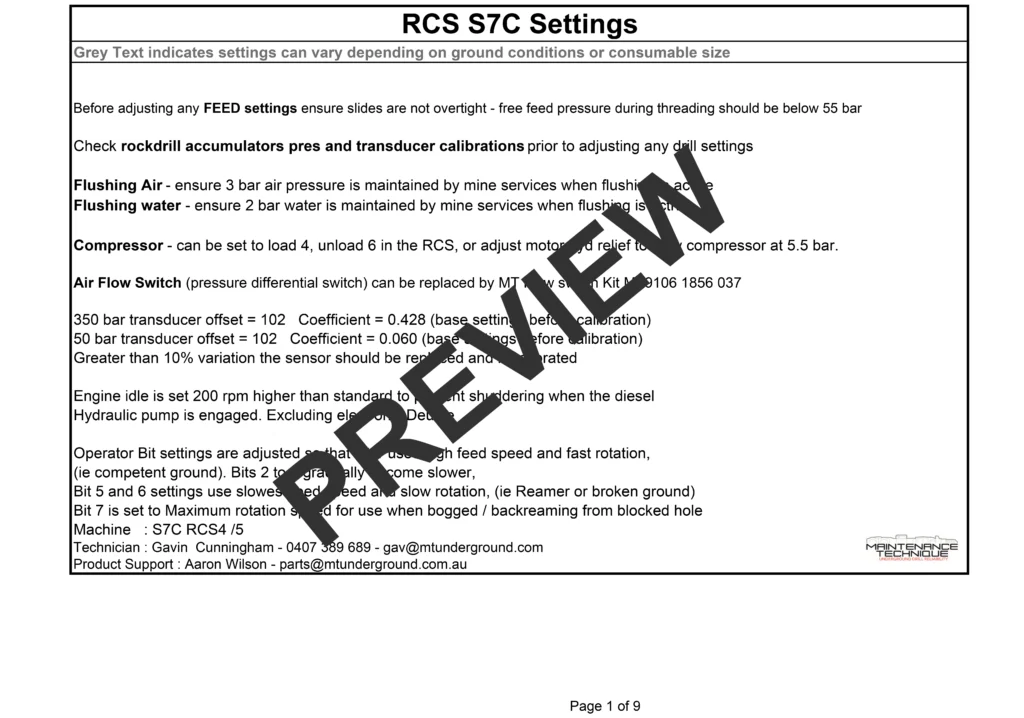 MT181118-S7C-Simba-production-drill-settings