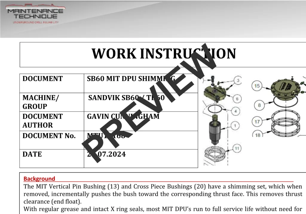 MT260724 SB60 MIT DPU SHIMMING PROCEDURE
