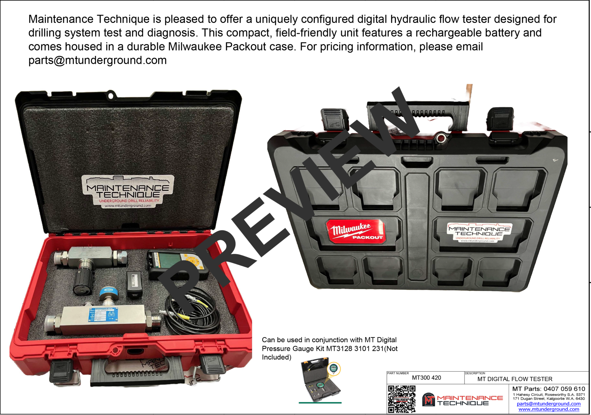 MT Tooling & Equipment - Maintenance Technique