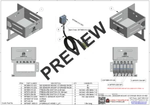 MT888-013-203-SB-SENSOR-MOUNT-STORAGE-RACK-B1B2