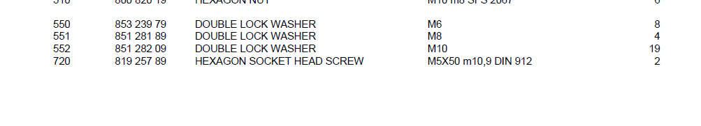 DOUBLE LOCK WASHER M8 LARGE OD