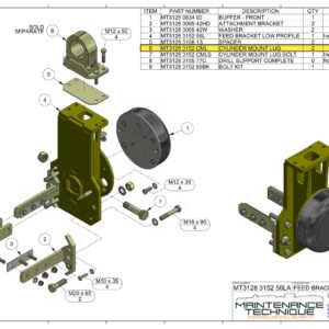 CYLINDER MOUNT LUG( SOLD AS PAIR )