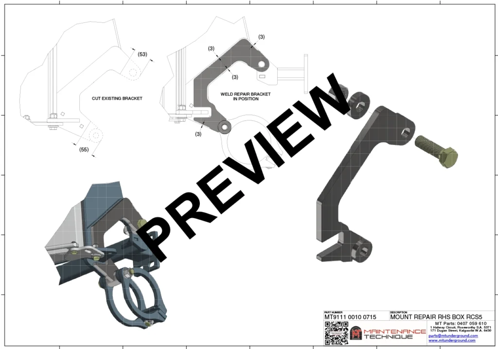 MT9111 0010 0715 MOUNT REPAIR - RHS BOX RCS5 Catalogue