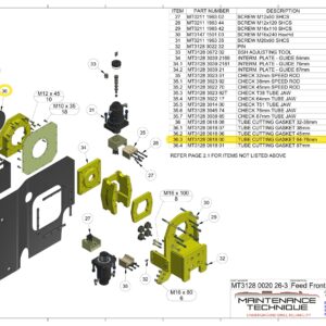 CUTTINGS GASKET 64 - 76MM TUBE