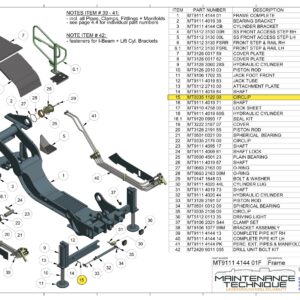 CIRCLIP ("I" BEAM OUTRIGGER PIN)