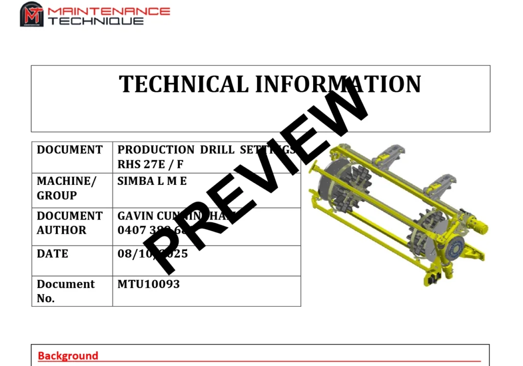 mtu10093-Technical-INSTRUCTION-PRODUCTION-DRILL-SETTINGS-RCS4-5-RHS27E0-F