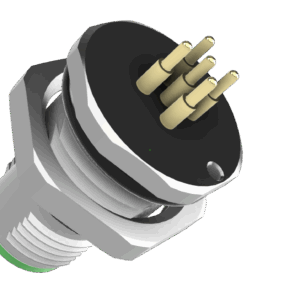 MALE 5PIN 'A' CODED PCB SOLDER ON CONNECTOR