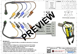 MT251028 MT9106 2241 013 MT CABLE BREAKOUT LEADS