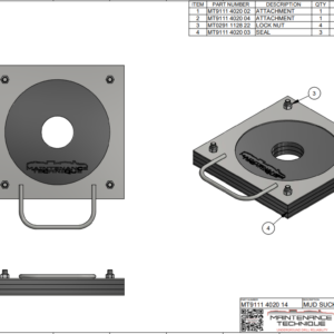 ITH  MUD SUCKER COMPLETE WITH RUBBERS