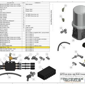GREASE LINE HOSE STUD 7/16 JIC