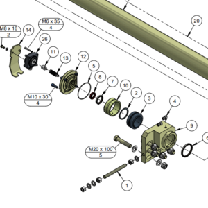 E SERIES GRIPPER ARM SHAFT FRONT BEARING