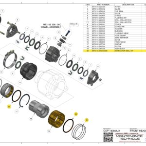 COP1838/2550 MUX EXTRACTOR SEALING KIT