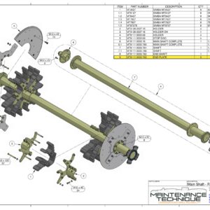 E SERIES - MAIN CAROUSEL SHAFT END PLATES