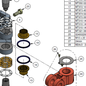 CROSS PEICE REPLACEMENT SET MK2