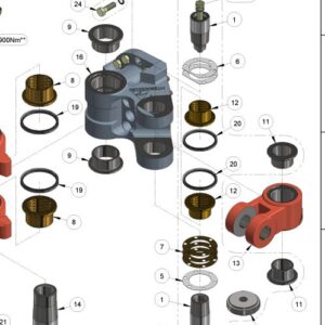 MT MIT DPU CROSS PIECE REBUILD SET
