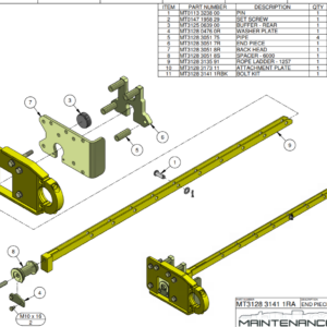 END PIECE SET - REMOVABLE LADDER