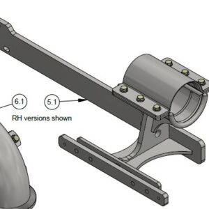 HOSE GUIDE LEFT ENCAPSULATED LOOM M2C/D