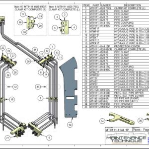 COMPLETE PIPE SET (L) PIPES ONLY