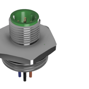 M12 MALE 5PIN 'A' CODED BULKHEAD (M20x1.5 FRONT MOUNT)