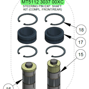 STEERING PIN EXPANDING SHAFT KIT