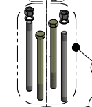 MD20 HOSE DRUM SHAFT BOLT KIT