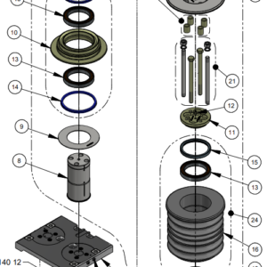 HOSE DRUM SHAFT KIT MD20