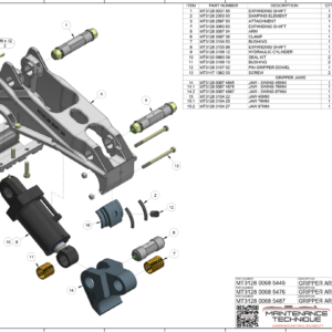 GRIPPER ARM COMP - F SERIES 45MM JAWS INC