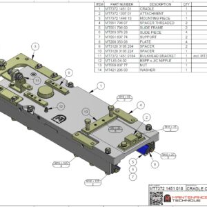 CRADLE COMPLETE (VS18/SANDVIK)