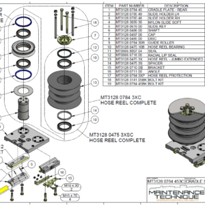 CRADLE SET - REAR