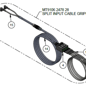 SPLIT INPUT CABLE SET - S SIMBA GRIPPER