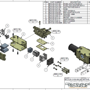 JUMBO ROD ADD BSH-S CAPTIVE SYSTEM T38MM
